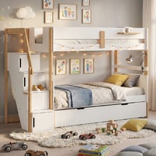 Evan Single Bunk Bed with Staircase